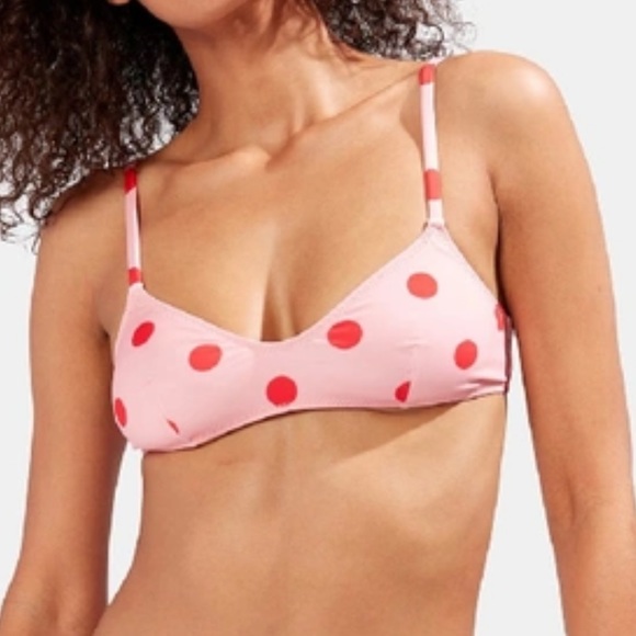 SOLID & STRIPED Other - SOLID & STRIPED THE RACHEL TOP Pink Red Dots